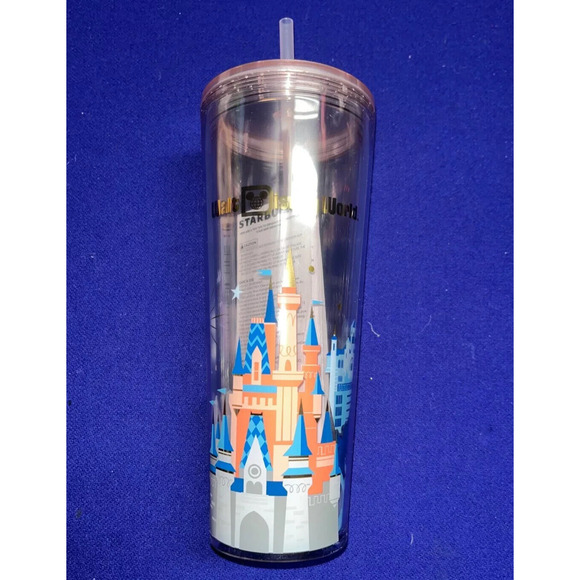 2024 Disney Starbucks Walt Disney World 4 Parks Castle Epcot Kingdom Tumbler - Picture 1 of 8